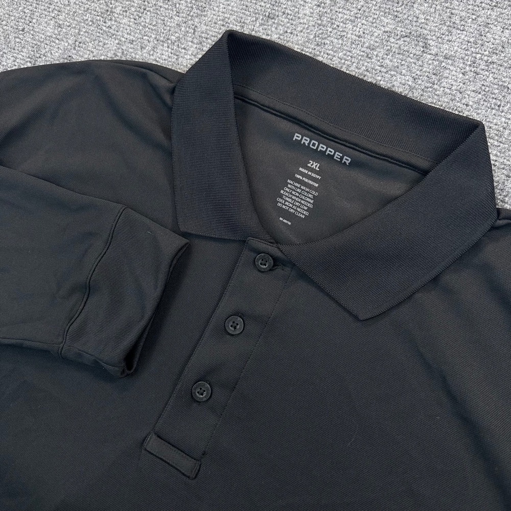 Propper Uniform Polo
Long Sleeve Shirt Men's 2XL Black Performance Utility Work